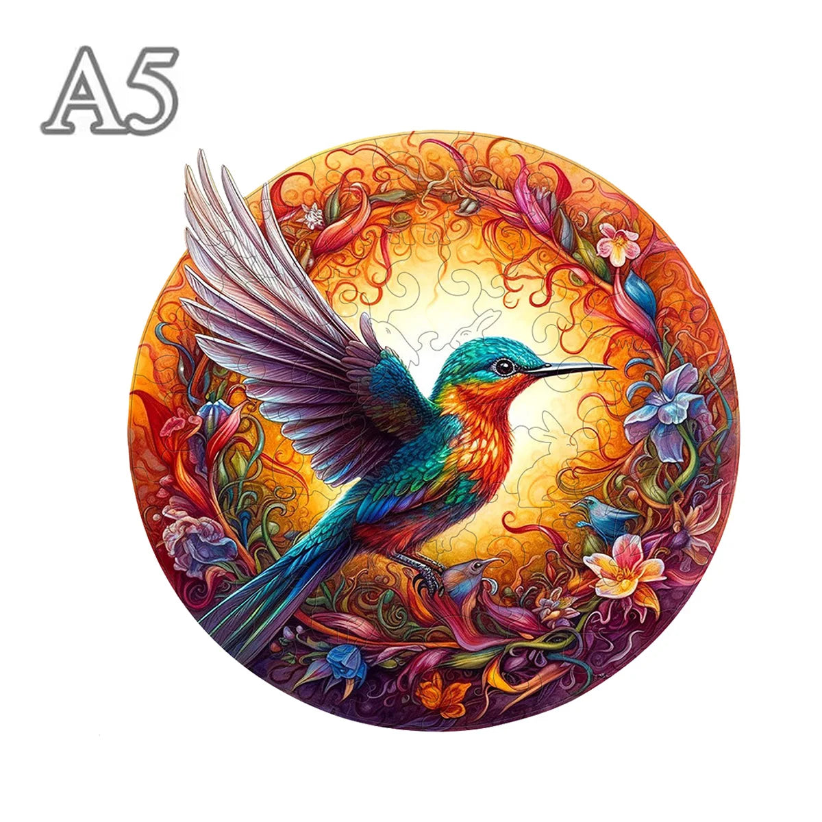 Mysteriöser Rundvogel-Holzpuzzle – Einzigartiges Spiel