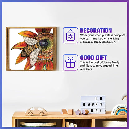 Bienen-Holzpuzzle – Summendes Tierpuzzle