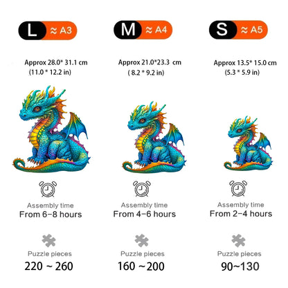 Dinosaurier-Holzpuzzle – Abenteuerliche Tierformen
