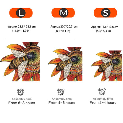 Bienen-Holzpuzzle – Summendes Tierpuzzle