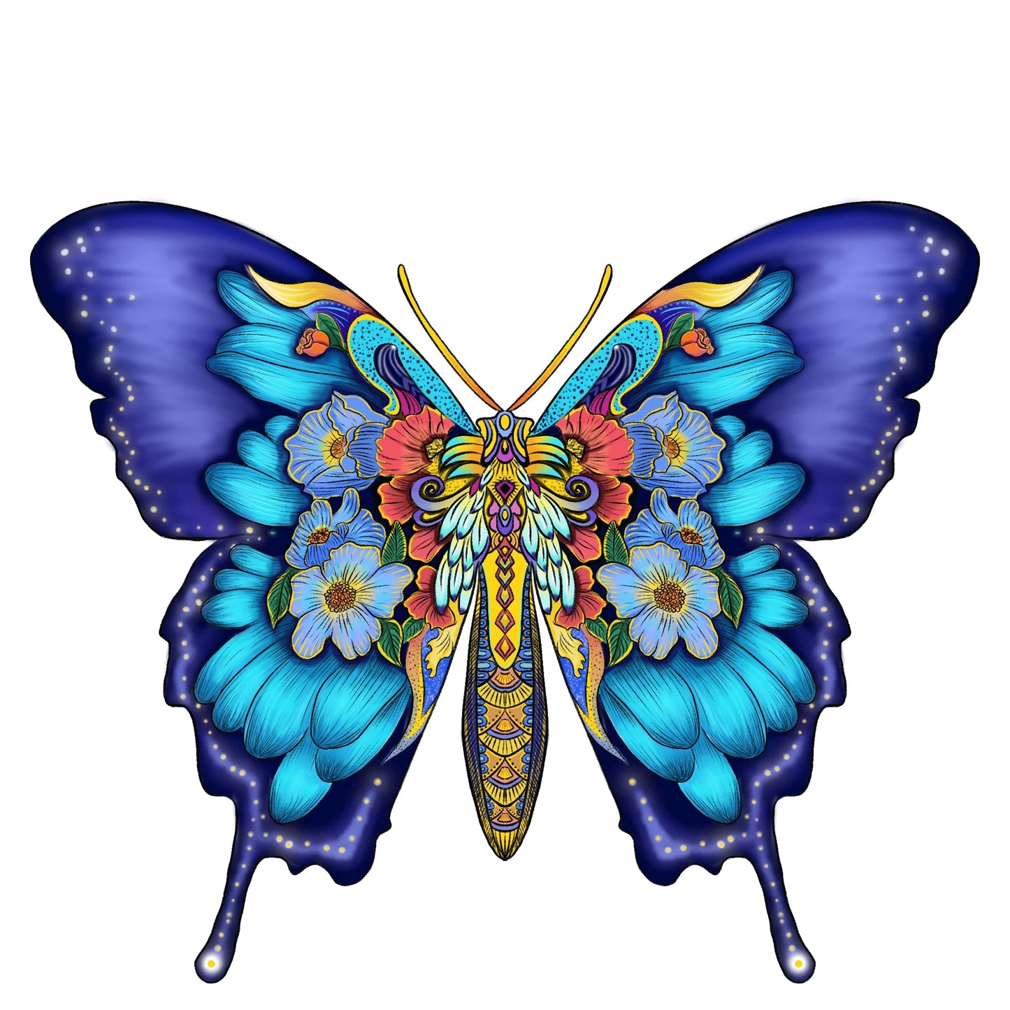 Schmetterling-Holzpuzzle – 3D-Naturdeko