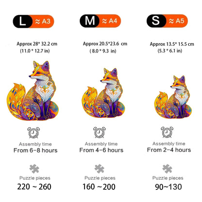 Fuchs-Holzpuzzle – Cleveres Tierpuzzle