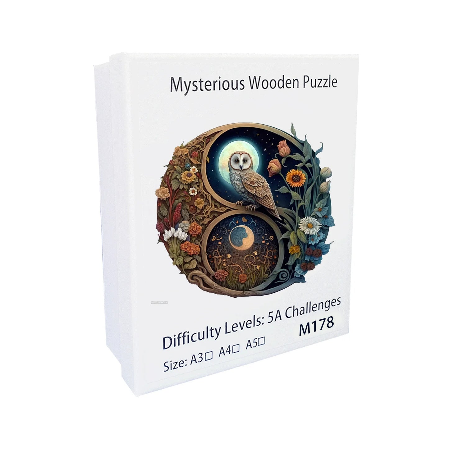 Yin-Yang-Vogel-Holzpuzzle – Harmonisches Design