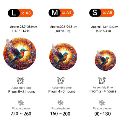 Mysteriöser Rundvogel-Holzpuzzle – Einzigartiges Spiel