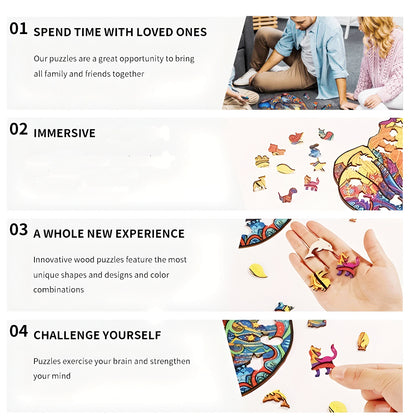 Einzigartiges Tukan-Holzpuzzle – Exotisches Tierpuzzle