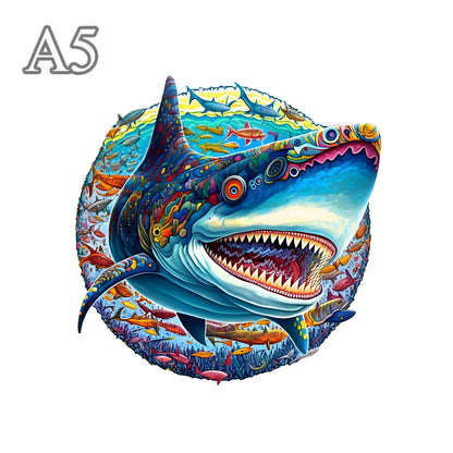 Hai-Holzpuzzle – Dynamisches Tierpuzzle