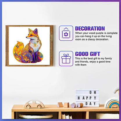 Fuchs-Holzpuzzle – Cleveres Tierpuzzle